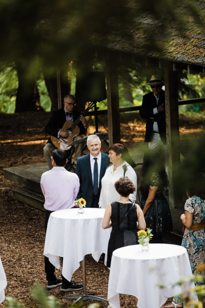 Wedding at Guy Nearing Summer House at Cornell Botanical Gardens in Ithaca, NY