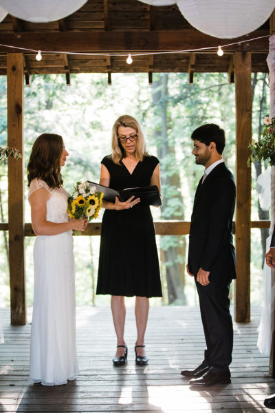 Wedding at Guy Nearing Summer House at Cornell Botanical Gardens in Ithaca, NY