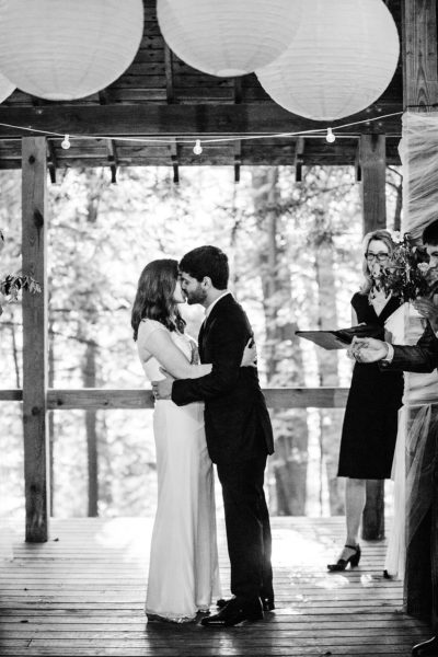 Wedding at Guy Nearing Summer House at Cornell Botanical Gardens in Ithaca, NY