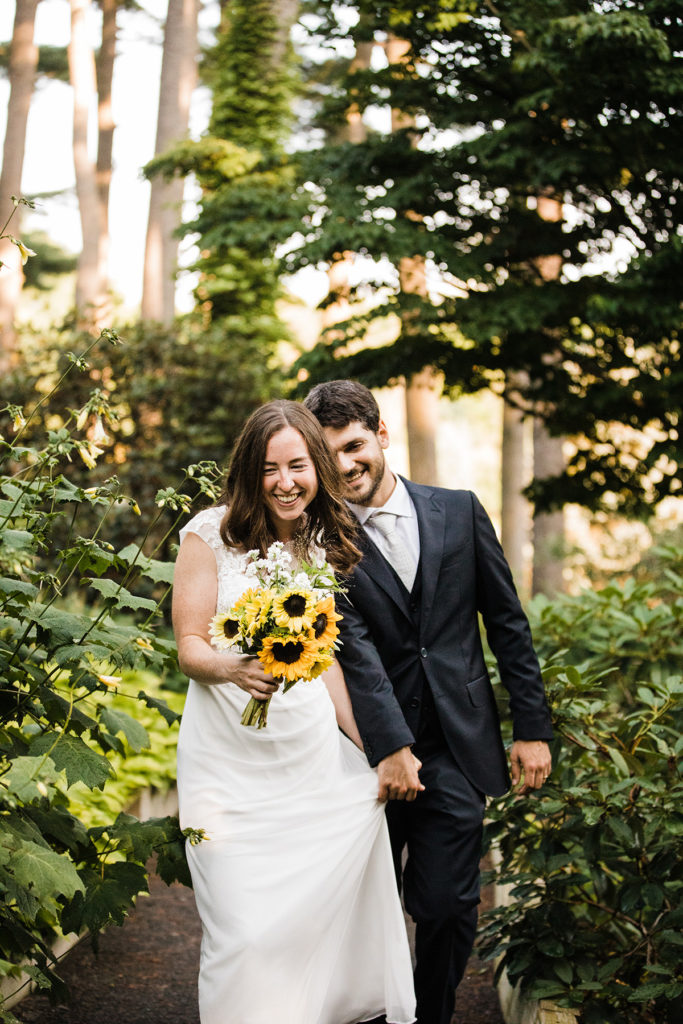 Wedding at Guy Nearing Summer House at Cornell Botanical Gardens in Ithaca, NY