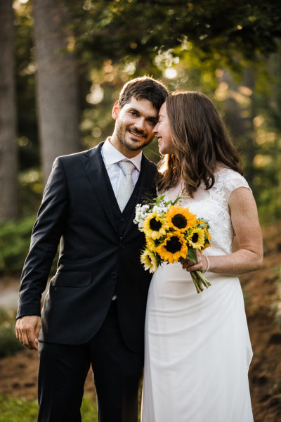 Wedding at Guy Nearing Summer House at Cornell Botanical Gardens in Ithaca, NY